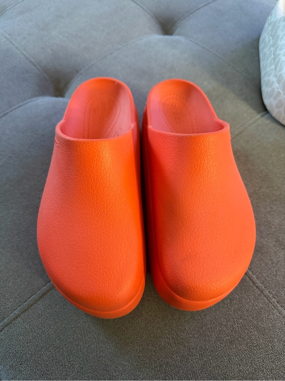 CROCS Women's Slip-On Clogs in Bright Orange